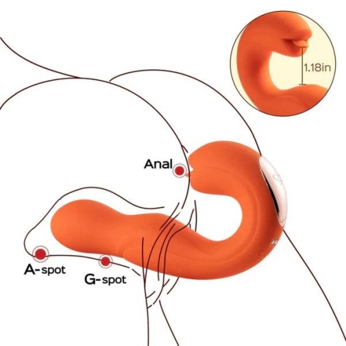 Honey Play Box - Joi Rotating G-Spot Vibrator - Orange photo