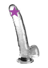 King Cock - 9" Clear Cock w Balls photo