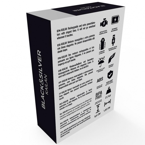 Black&Silver - Kailan Vibro Bullet - Silver photo