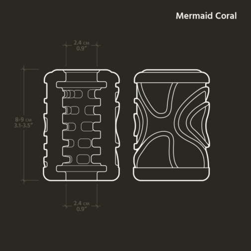 The Handy - Coral 珊瑚纹贯通式自慰套 照片