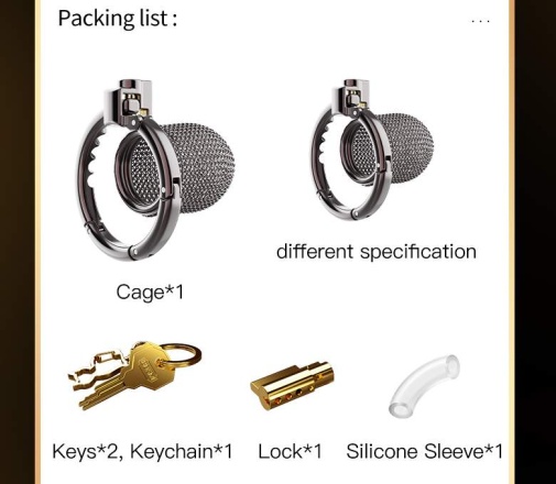 Sevanda - Hauberk Chastity Cage L - Black photo