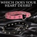 Master Series - Spiked Heart Choker - Pink photo-8