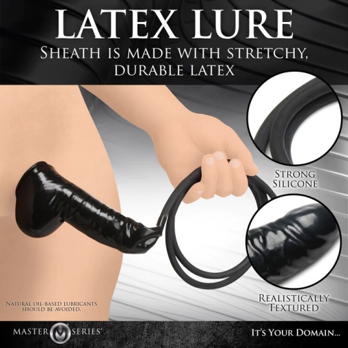 Master Series - Guzzler Penis Sheath w Tube - Black photo