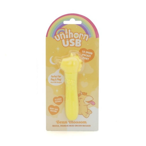 Unihorn - Bean Blossom USB 震動子彈 - 黃色 照片