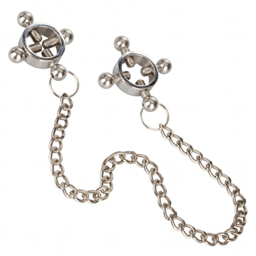 CEN - 4-Point Nipple Press w Chain - Silver photo