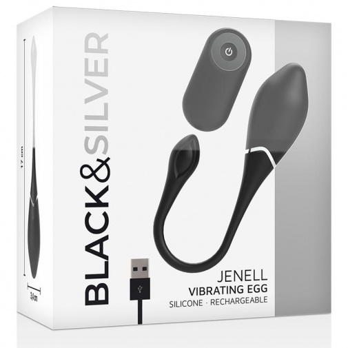 Black&Silver - Jenell Vibro Egg - Black photo