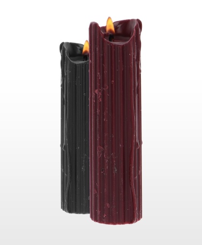 Taboom - BDSM Drip Candles 2pcs - Black/Red photo