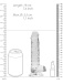 RealRock - 7" 仿真假阳具连阴囊 - 透明 照片-7