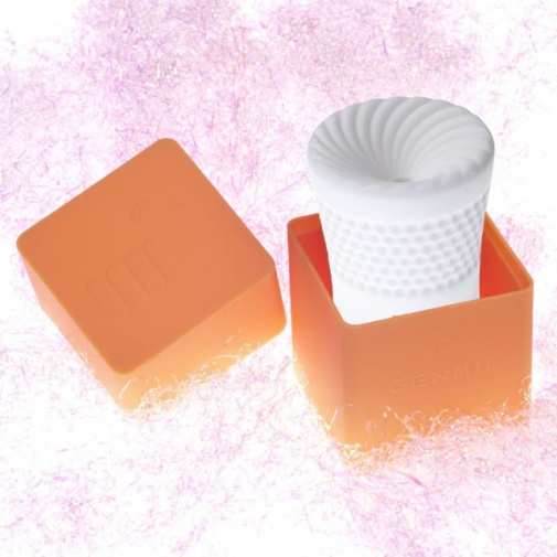 Genmu - G-Screw Capsule Masturbator - Orange photo