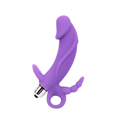 Chisa - Triple Targets Vibro Plug - Purple photo