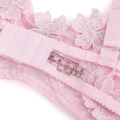 Ohyeah - Floral Bra Set - Pink - M photo