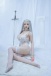 Jenna Japanese Realistic Sex Doll, White Hair, Ultra Soft Silicone 170 cm (5’6 ft)  photo-9