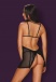 Obsessive - Millagro Chemise & Thong - Black - S/M photo-6