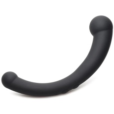 Master Series - Vibra-Crescent Double Dildo - Black photo