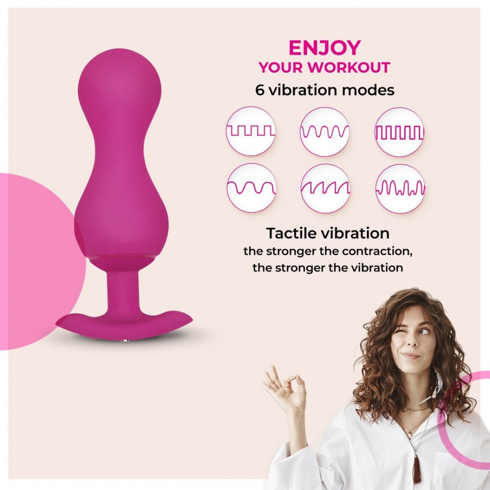 Gvibe Gballs 3 is an advanced and improved personal muscle t... Gvibe - Gballs 3 App Controlled - Petal Rose photo-7