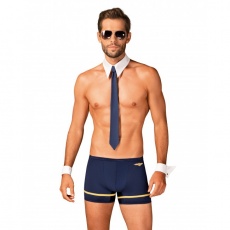 Obsessive - Pilotman Set - Blue - S/M photo
