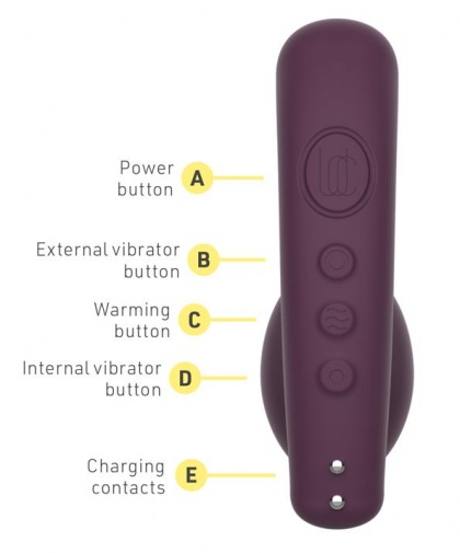 Lora DiCarlo - Tilt Dual Warming Vibro Plug - Plum photo