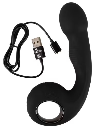Black Velvets - G点及前列腺两用按摩器 - 黑色 照片