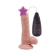 Chisa - 7" Beginners Vibro Dildo - Skin photo