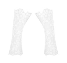 Obsessive - Heavenlly Gloves - White photo