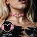 Master Series - Spiked Heart Choker - Pink photo-2