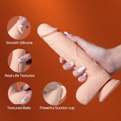 Honey Play Box - Paxton 7.5" 仿真震动假阳具 可应用程式控制 - 肉色 照片