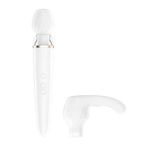 Satisfyer - Double Wand-er APP 智能遙控 按摩棒 - 白色 照片