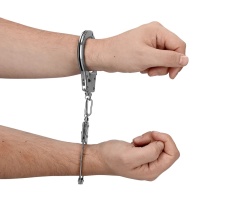 Ouch - Metal Hand Cuffs - Silver photo