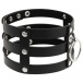 Coquette - Choker Fetish Vegan Leather - Black photo-3