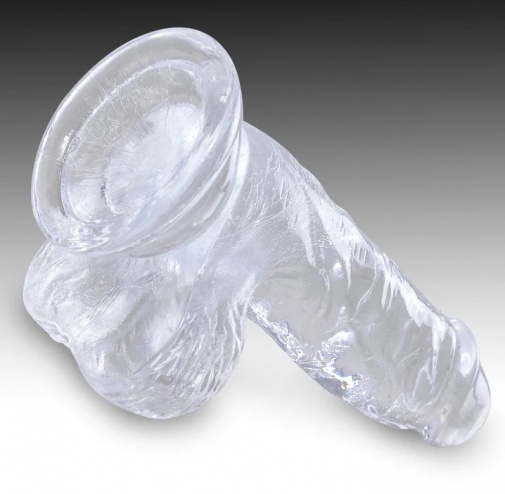 King Cock - 5" Cock w Balls - Clear photo