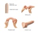 Strap-On-Me - 带包皮仿真阳具 XL - 云呢拿色 照片-7