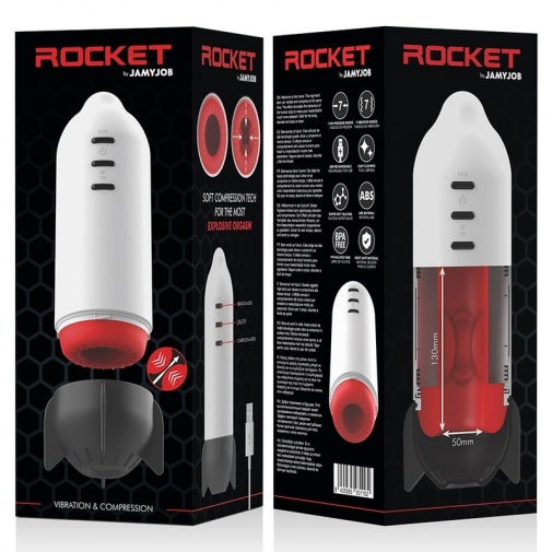 Jamyjob - Rocket Masturbator - White photo
