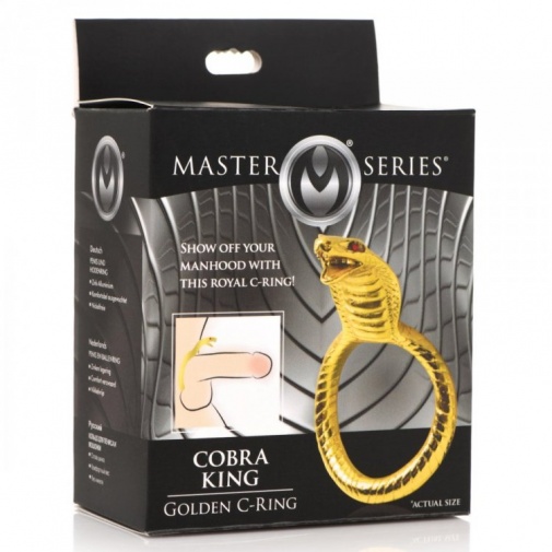 Master Series - 眼镜蛇王阴茎环 - 金色 照片