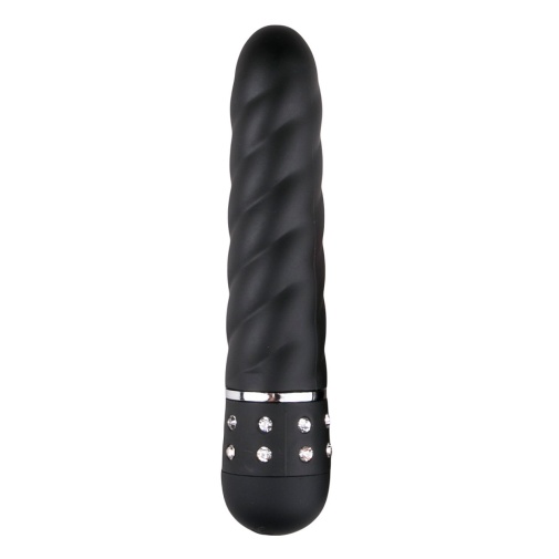 Easytoys - Diamond Twisted Mini Vibrator - Black photo