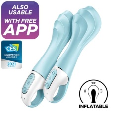 Satisfyer - Air Pump Vibrator 5  充气震动棒 - 蓝色 照片