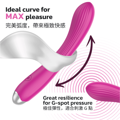 KIKO - G-Force Powerful G-Spot Vibrator - Rose Red photo