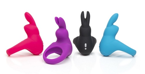 Happy Rabbit - 可震動陰莖環連兔仔耳刺激陰蒂 - 紫色 照片
