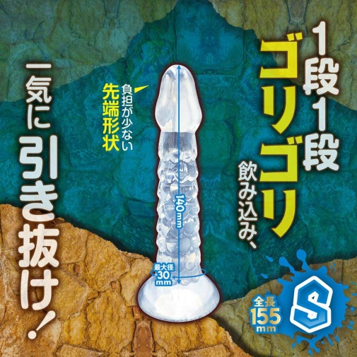 A-One - 鱗狀假陽具 細碼 - 透明 照片