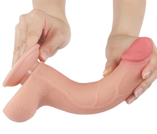 Lovetoy - 8.5" 带包皮仿真阳具 - 肉色 照片