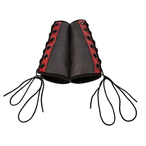 Sportsheets - Saffron Gauntlet Cuffs - Black photo