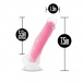 Neo Elite - Glow in the Dark Paradise Dildo 19cm - Neon Pink photo-9