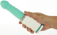 Pillow Talk - Feisty Thrusting Vibrator - Teal photo