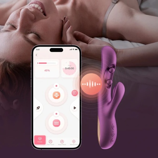Honey Play Box - Gem App Sensing Rabbit Vibrator - Black photo