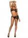 Leg Avenue - Rhinestone 3pcs Set - Black - M photo-8