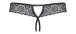 Obsessive - Shibu Crotchless Thong - Black - S/M photo-11