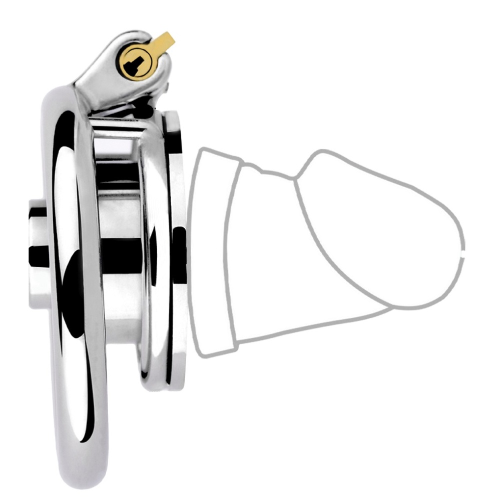 Ring: 304 Stainless steel
Dildo head: silicone
Ring inner di... FAAK - Chastity Cage 406 w Dick photo-5
