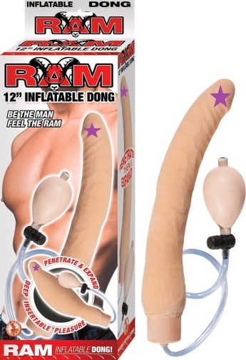 Nasstoys - Ram 12" Infantable Dildo - Flesh photo