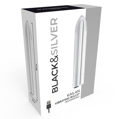 Black&Silver - Kailan Vibro Bullet - Silver photo