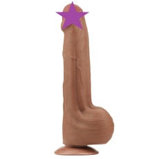 Lovetoy - 11.5" Sliding Skin Dildo - Brown 照片