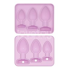 Lovetoy - Anal Plug Chocolate Ice Tray - Pink photo